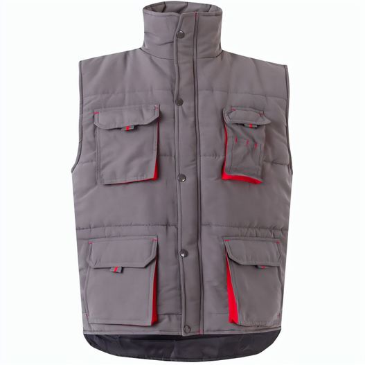 Produktabbildung VL NERGAL. Steppweste, zweifarbig, mit mehreren Taschen (120g/m²), aus Polyester (100%) VL NERGAL. Steppweste, zweifarbig, mit mehreren Taschen (120g/m²), aus Polyester (100%) (Bild 1)