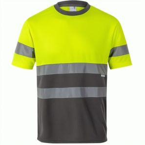 VL BRAHMA LARGE. Zweifarbiges technisches T-Shirt mit Bird-Eye-Design (140 g/m²), aus Polyester (100%)