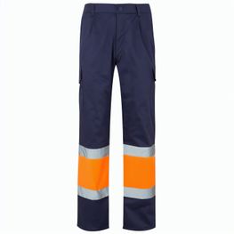 VL ATHENA. Zweifarbige Hose aus Twill (210 g/m²), gefüttert, mit mehreren Taschen, aus Baumwolle (20%) und Polyester (80%)