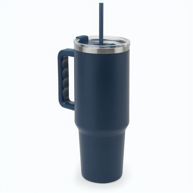 Produktabbildung JOYNER XL. Grosser Reisebecher aus Edelstahl (91 % recycelt) mit vakuumisolierter Doppelwand und matter Oberfläche 1300 ml JOYNER XL. Grosser Reisebecher aus Edelstahl (91 % recycelt) mit vakuumisolierter Doppelwand und matter Oberfläche 1300 ml
