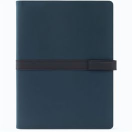 SANDERSON FOLDER. A4-Ordner aus PU (50% recycelt) mit Magnetverschluss und Notizblock mit linierten Seiten