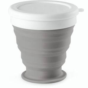 ASTRADA. faltbarer Reisebecher aus Silikon und PP 250 ml