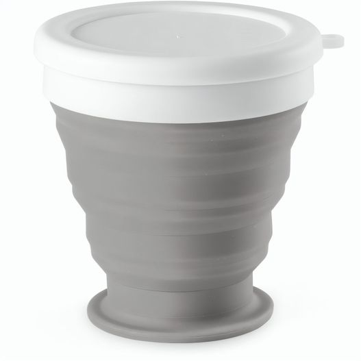 ASTRADA. faltbarer Reisebecher aus Silikon und PP 250 ml (Bild 1)