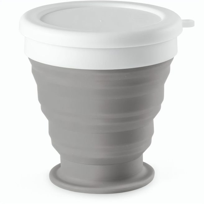 ASTRADA. faltbarer Reisebecher aus Silikon und PP 250 ml