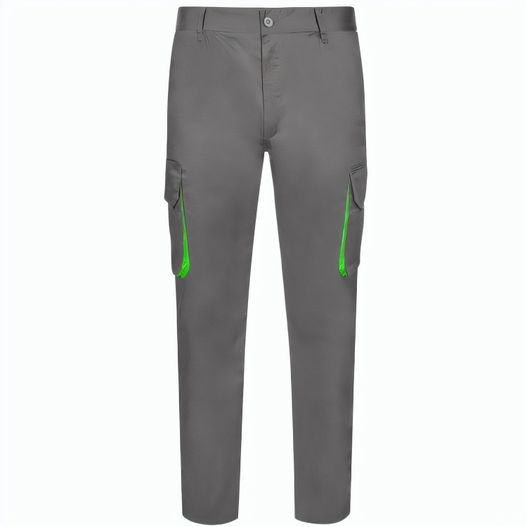 VL HYPNOS. Zweifarbige Twill-Hose mit mehreren Taschen (200 g/m²), aus Baumwolle (35 %) und Polyester (65 %) (Bild 1)