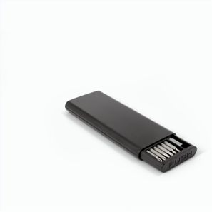 ATOM. Schraubendreher-Set mit verschiedenen magnetischen Spitzen aus Carbonstahl