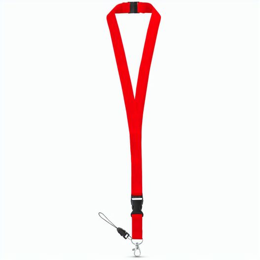 MURRAY. Lanyard aus Polyester (20 mm) mit einem Schlüsselband (Bild 1)