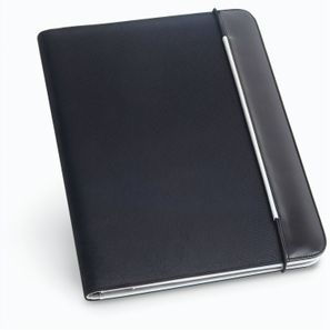 FITZGERALD. A4 Schreibmappe aus PU und 800D mit linierte Seiten Schreibblock