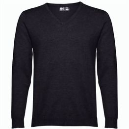 THC MILAN. Herren-Pullover mit V-Ausschnitt aus Baumwolle und Polyamid