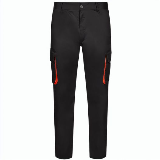 VL HYPNOS. Zweifarbige Twill-Hose mit mehreren Taschen (200 g/m²), aus Baumwolle (35 %) und Polyester (65 %) (Bild 1)