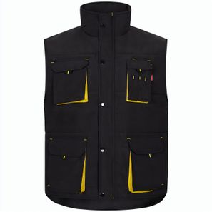 VL NERGAL. Steppweste, zweifarbig, mit mehreren Taschen (120g/m²), aus Polyester (100%)