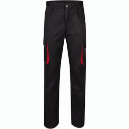 VL HYPNOS. Zweifarbige Twill-Hose mit mehreren Taschen (200 g/m²), aus Baumwolle (35 %) und Polyester (65 %)