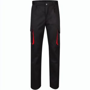 VL HYPNOS. Zweifarbige Twill-Hose mit mehreren Taschen (200 g/m²), aus Baumwolle (35 %) und Polyester (65 %)
