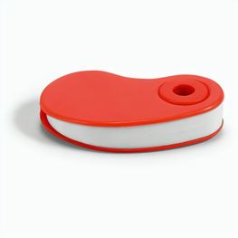 SIZA. Weißes Radiergummi aus TPR mit farbiger PP-Schutzhülle