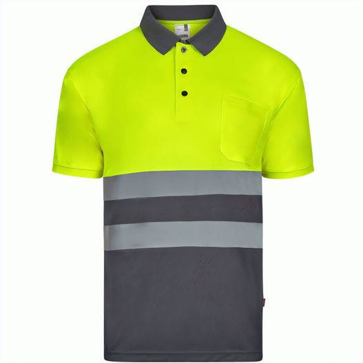 VL FORTUNA. Poloshirt (140g/m²) im Bird-Eye-Design mit kurzen Ärmeln, aus Polyester (100%) (Bild 1)
