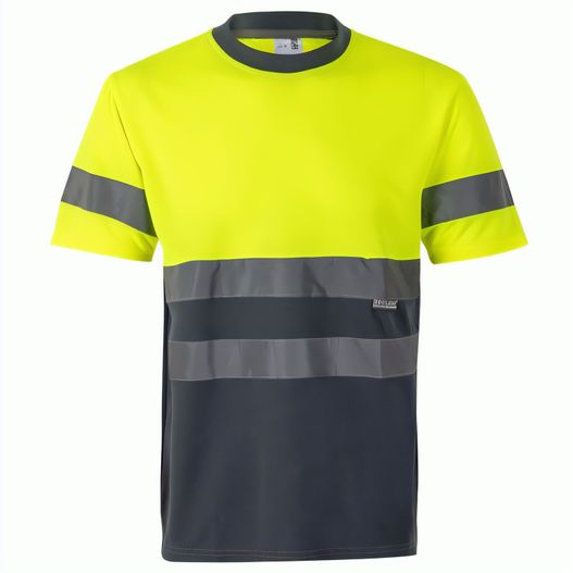 VL BRAHMA. Zweifarbiges technisches T-Shirt mit Bird-Eye-Design (140 g/m²), aus Polyester (100%) (Bild 1)