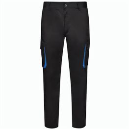 VL HYPNOS. Zweifarbige Twill-Hose mit mehreren Taschen (200 g/m²), aus Baumwolle (35 %) und Polyester (65 %)