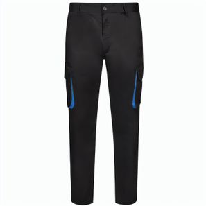 VL HYPNOS. Zweifarbige Twill-Hose mit mehreren Taschen (200 g/m²), aus Baumwolle (35 %) und Polyester (65 %)
