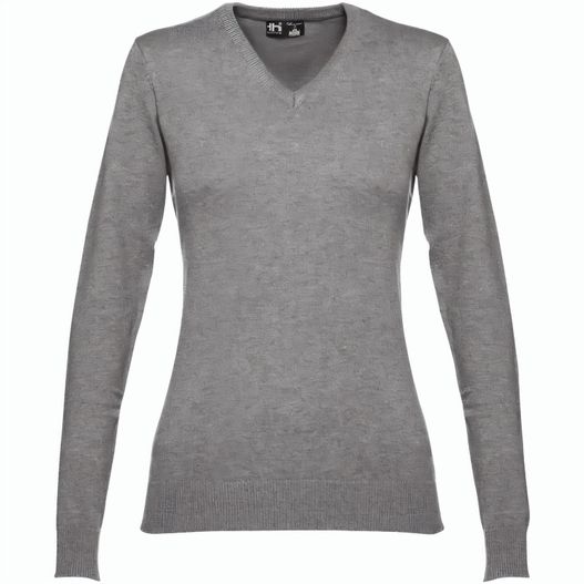 Produktabbildung THC MILAN WOMEN. Pullover mit V-Ausschnitt für Damen aus Baumwolle und Polyamid THC MILAN WOMEN. Pullover mit V-Ausschnitt für Damen aus Baumwolle und Polyamid (Bild 1)