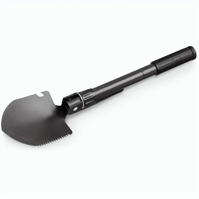 DIG. Faltbare Schaufel aus Metall mit Kompass