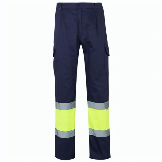 VL ATHENA. Zweifarbige Hose aus Twill (210 g/m²), gefüttert, mit mehreren Taschen, aus Baumwolle (20%) und Polyester (80%) (Bild 1)