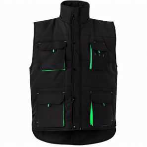 VL NERGAL. Steppweste, zweifarbig, mit mehreren Taschen (120g/m²), aus Polyester (100%)