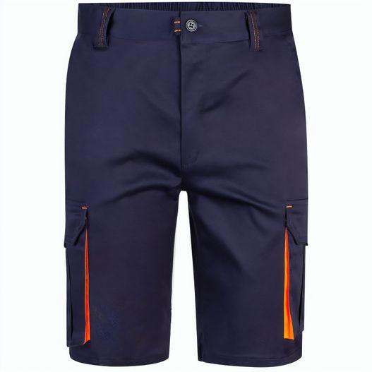Produktabbildung VL HEMERA. Zweifarbige Stretch-Bermudashorts mit mehreren Taschen (240 g/m²) aus Baumwolle (46 %), EME (38 %) und Polyester (16 %) VL HEMERA. Zweifarbige Stretch-Bermudashorts mit mehreren Taschen (240 g/m²) aus Baumwolle (46 %), EME (38 %) und Polyester (16 %) (Bild 1)