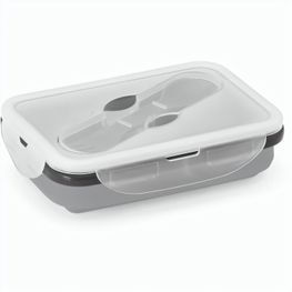 SAFFRON. Lunchbox. Faltbare hermetische Frischhaltebox aus Silikon und PP 640 mL