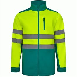 VL HESTIA. Zweifarbige Softshell-Jacke (280 g/m²) aus Polyester (96 %) und Elastan (4 %)