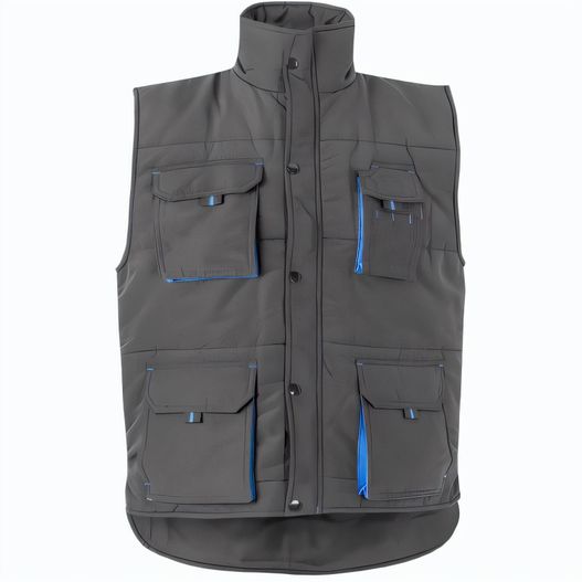 Produktabbildung VL NERGAL. Steppweste, zweifarbig, mit mehreren Taschen (120g/m²), aus Polyester (100%) VL NERGAL. Steppweste, zweifarbig, mit mehreren Taschen (120g/m²), aus Polyester (100%) (Bild 1)