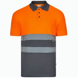 Produktabbildung VL CUPID LARGE. Zweifarbiges Poloshirt im Bird-Eye-Design (160g/m²) mit kurzen Ärmeln, aus Polyester (100%) VL CUPID LARGE. Zweifarbiges Poloshirt im Bird-Eye-Design (160g/m²) mit kurzen Ärmeln, aus Polyester (100%)