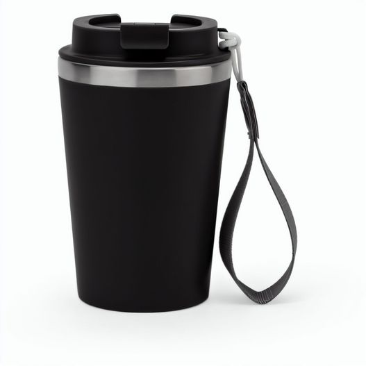 SPITZ. Reisebecher aus Edelstahl (90% rSS) mit doppelter Wand und matter Oberfläche 460 ml (Bild 1)