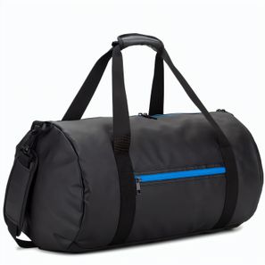 OSASCO SPORT. Sporttasche im Zylinder-Format aus hochdichtem, recyceltem 600D-Polyester mit Seitenfach für Schuhe