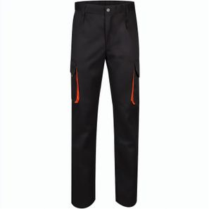 VL HYPNOS. Zweifarbige Twill-Hose mit mehreren Taschen (200 g/m²), aus Baumwolle (35 %) und Polyester (65 %)