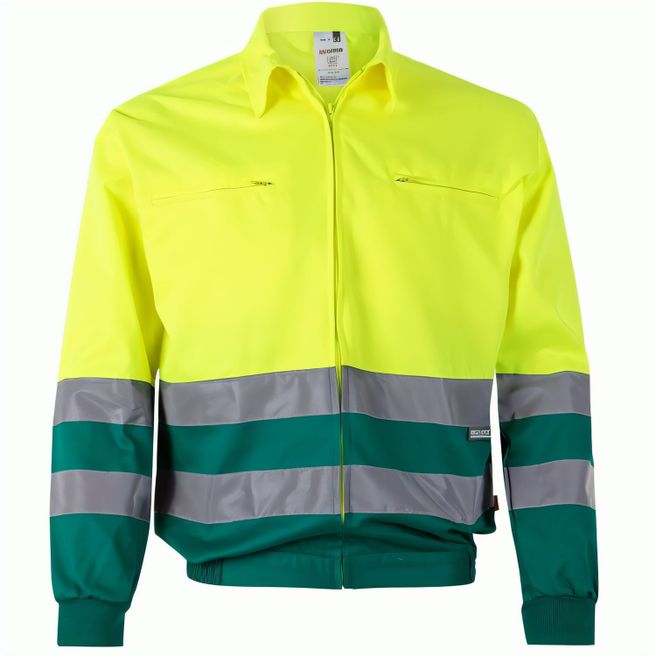 VL NEPTUNE LARGE. Zweifarbige Twill-Jacke (210g/m²) aus Polyester (80%) und Baumwolle (20%)