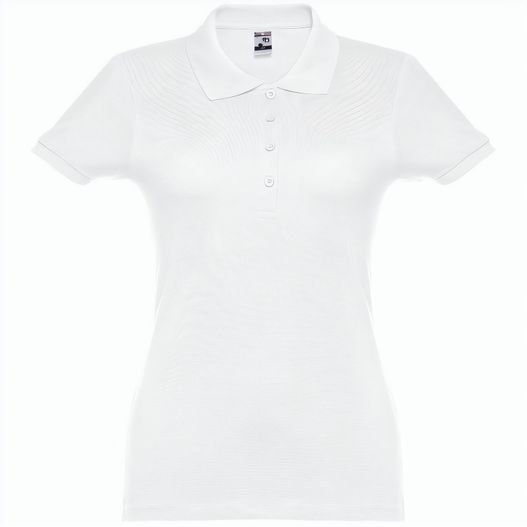 Produktabbildung THC EVE WH. Kurzarm-Poloshirt mit Gürtel für Damen aus kardierter Baumwolle THC EVE WH. Kurzarm-Poloshirt mit Gürtel für Damen aus kardierter Baumwolle (Bild 1)