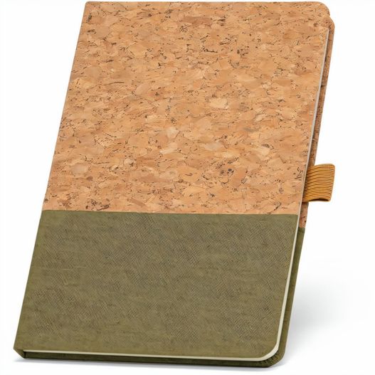 KLEE. A5 Notizbuch aus Kork und Leinen mit linierten Blättern (Bild 1)