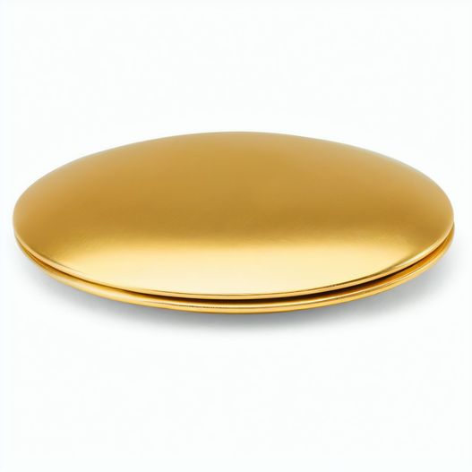 KAYLA. Runder doppelseitiger Aluminiumspiegel mit Magnetverschluss (Bild 1)