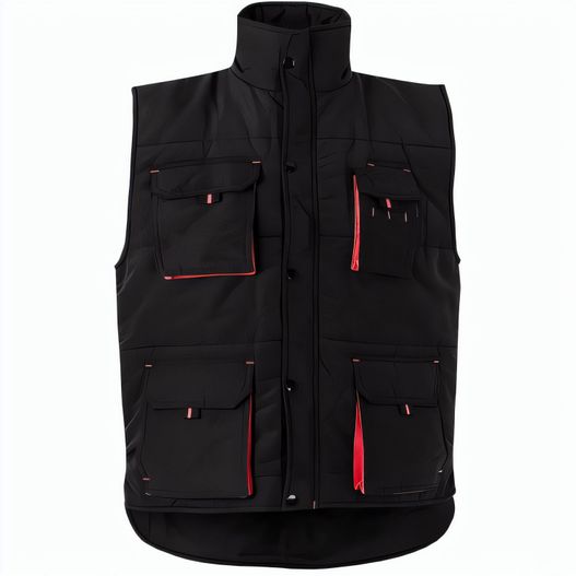 VL NERGAL. Steppweste, zweifarbig, mit mehreren Taschen (120g/m²), aus Polyester (100%) (Bild 1)