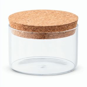 SPICE 380. Behälter (380 mL) aus Borosilikatglas mit Korkdeckel