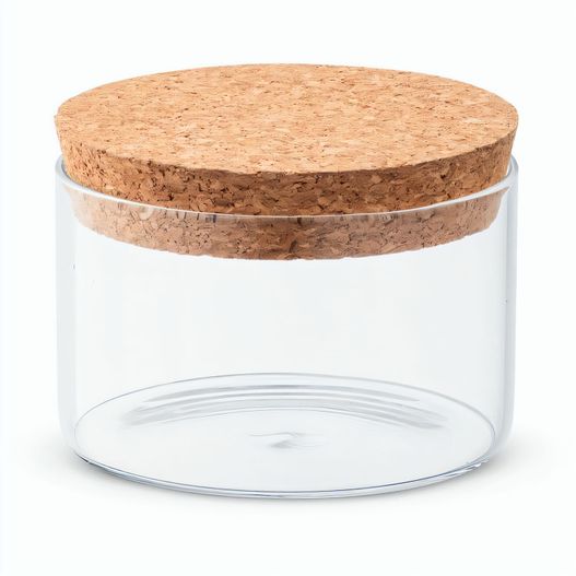 SPICE 380. Behälter (380 mL) aus Borosilikatglas mit Korkdeckel (Bild 1)