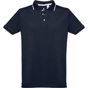 THC ROME. Zweifarbiges Baumwoll-Poloshirt für Herren