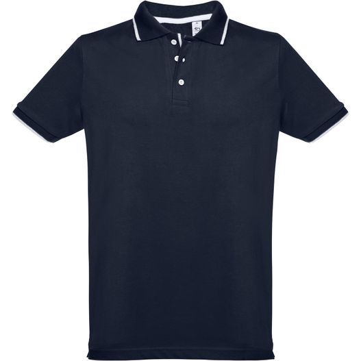 Produktabbildung THC ROME. Zweifarbiges Baumwoll-Poloshirt für Herren THC ROME. Zweifarbiges Baumwoll-Poloshirt für Herren (Bild 1)