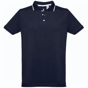 THC ROME. Zweifarbiges Baumwoll-Poloshirt für Herren