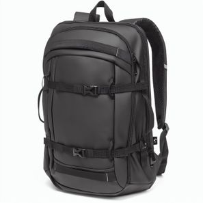 KAMPALA. Laptop-Rucksack aus 900D hochdichtem recyceltem Polyester mit wasserdichter Beschichtung und 210D Futter aus recyceltem Polyester 17'3"