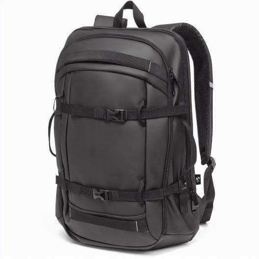 KAMPALA. Laptop-Rucksack aus 900D hochdichtem recyceltem Polyester mit wasserdichter Beschichtung und 210D Futter aus recyceltem Polyester 17'3" (Bild 1)