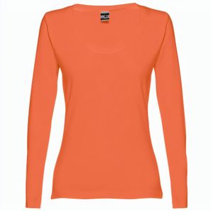 THC BUCHAREST WOMEN. Langärmeliges tailliertes T-Shirt für Frauen aus Baumwolle