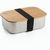 SHINO. Frischhaltebox (800 mL) aus Edelstahl und Deckel aus Bambus (Bild 1)