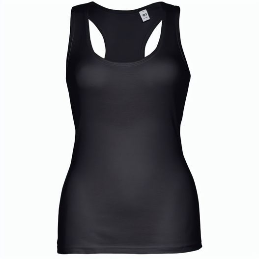 THC TIRANA. Ärmelloses Baumwoll-T-Shirt für Frauen (Bild 1)