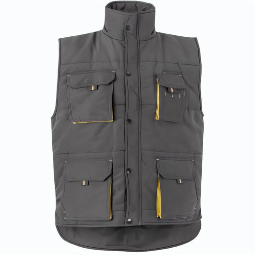 Produktabbildung VL NERGAL. Steppweste, zweifarbig, mit mehreren Taschen (120g/m²), aus Polyester (100%) VL NERGAL. Steppweste, zweifarbig, mit mehreren Taschen (120g/m²), aus Polyester (100%) (Bild 1)